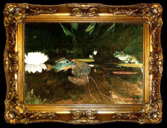 framed  Winslow Homer The Mink Pond, ta009-2